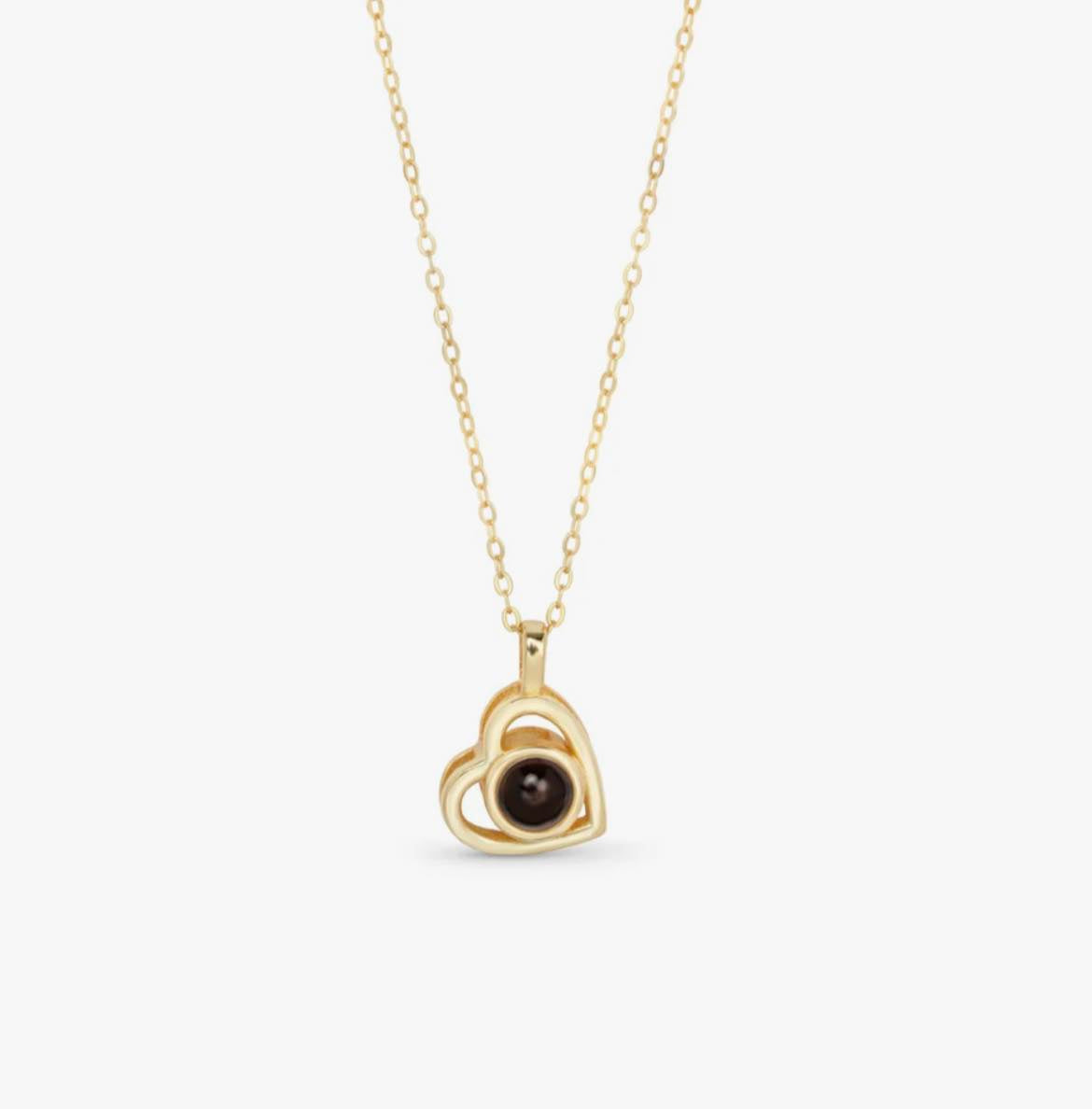 Heart Photo Projection Necklace