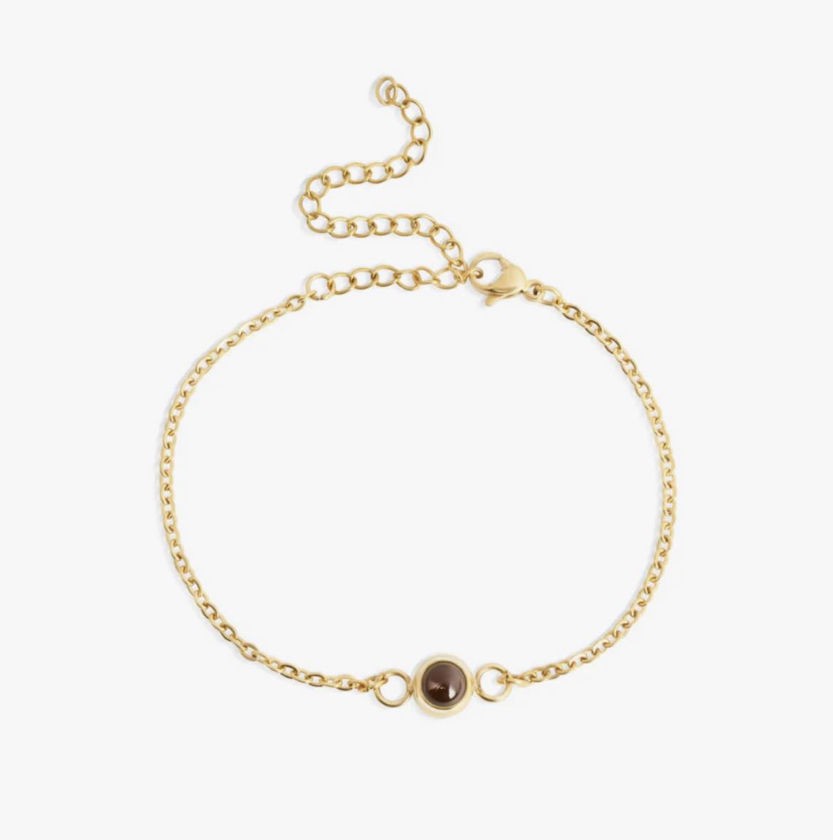 O-Chain Circle Photo Projection Bracelet