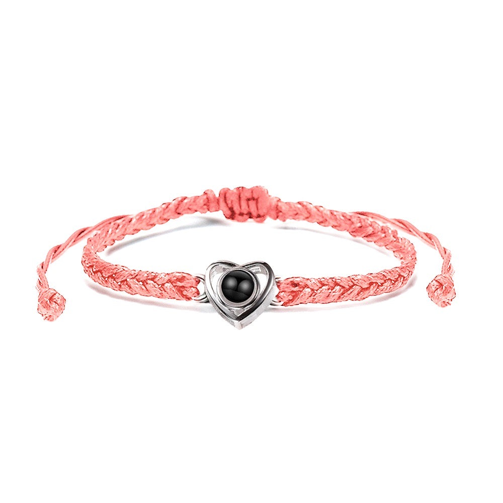 Heart Rope Photo Projection Bracelet