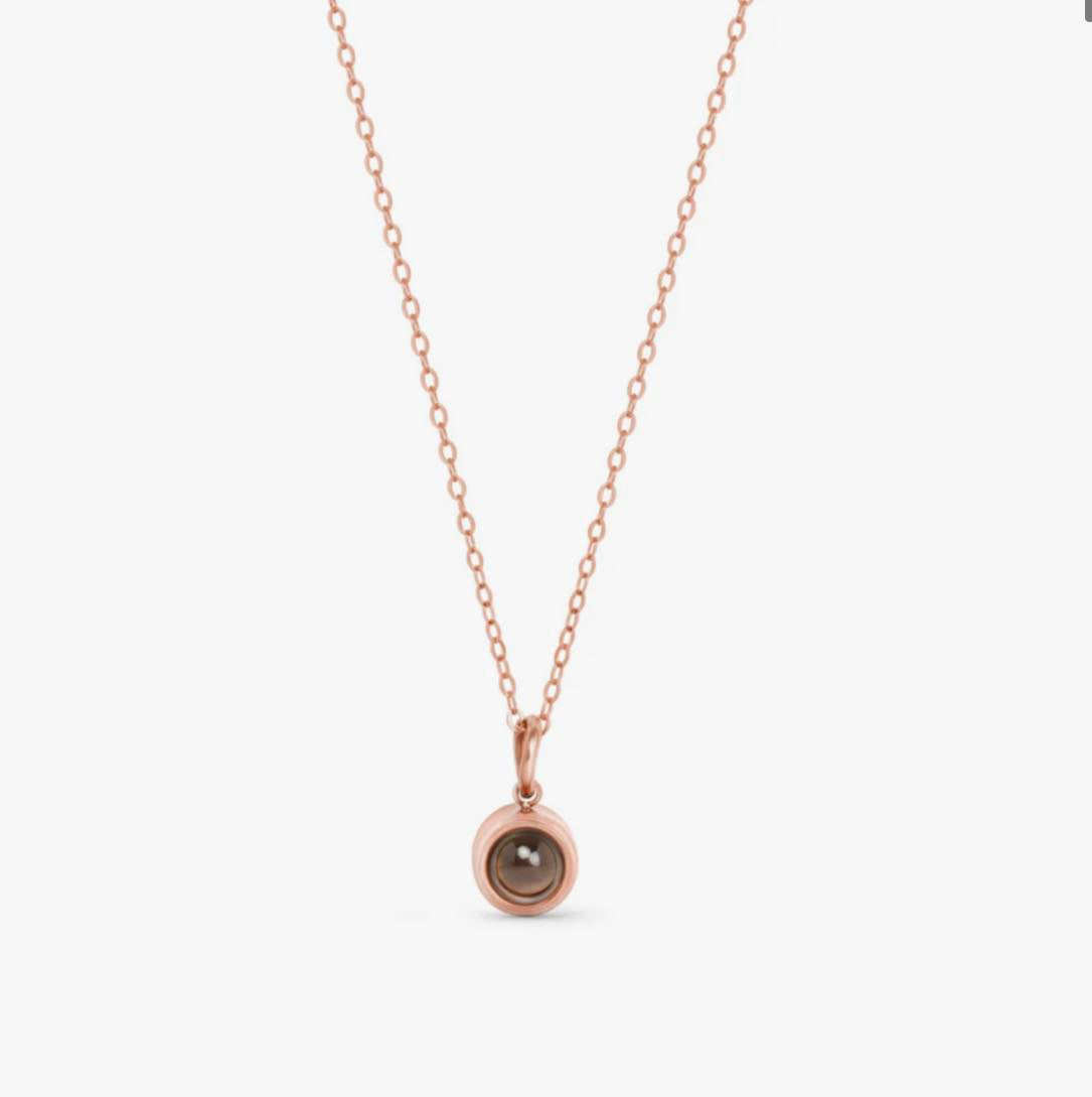 Circle Photo Projection Necklace