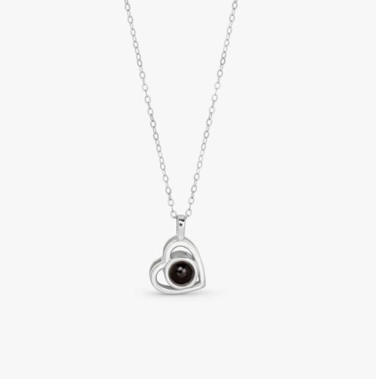 Heart Photo Projection Necklace