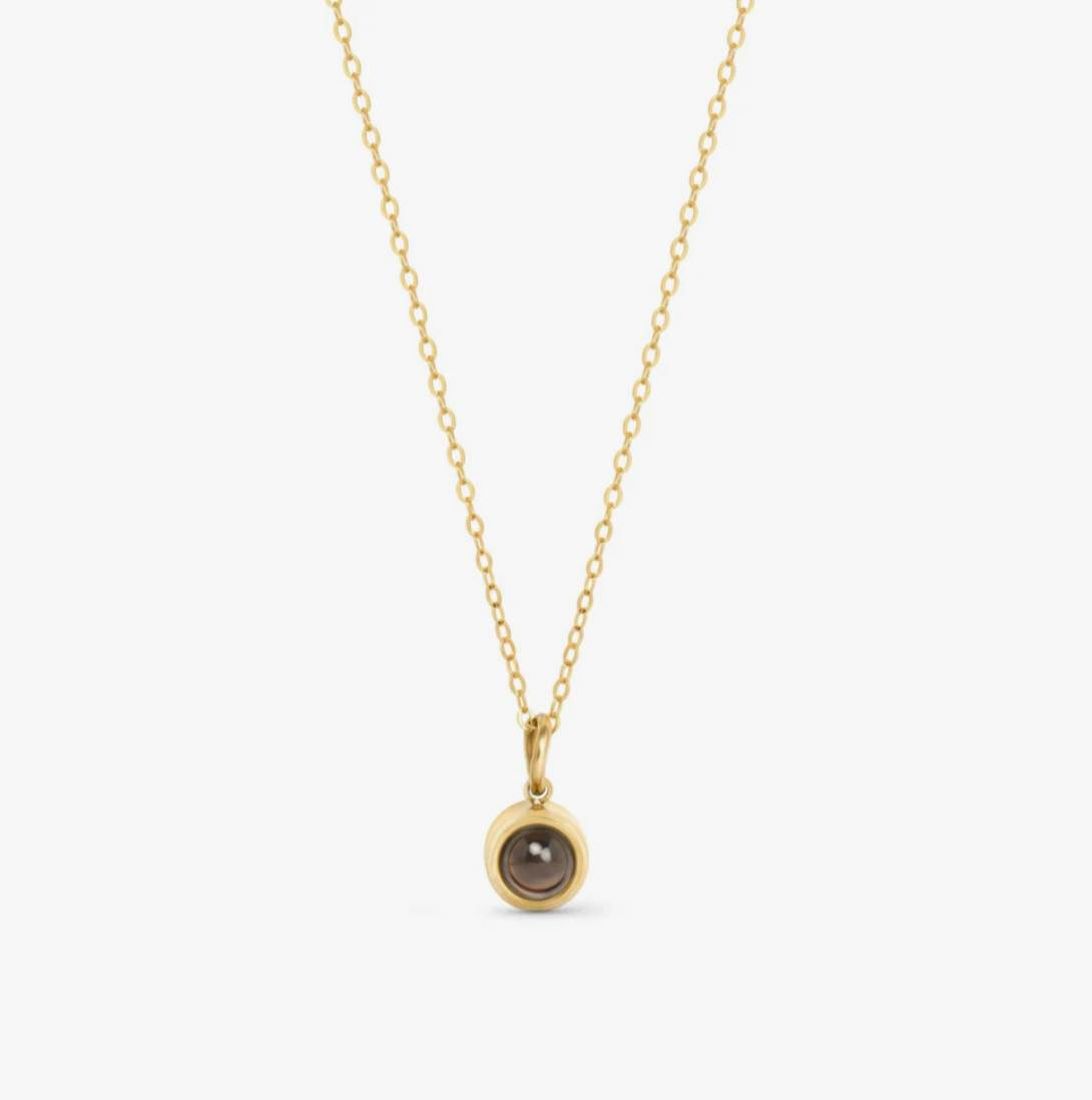 Circle Photo Projection Necklace
