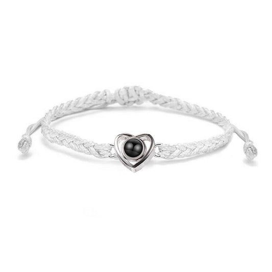 Heart Rope Photo Projection Bracelet