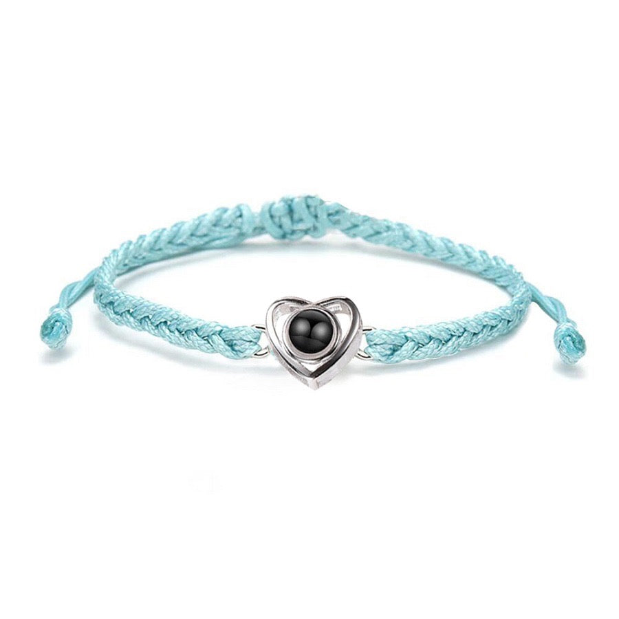 Heart Rope Photo Projection Bracelet